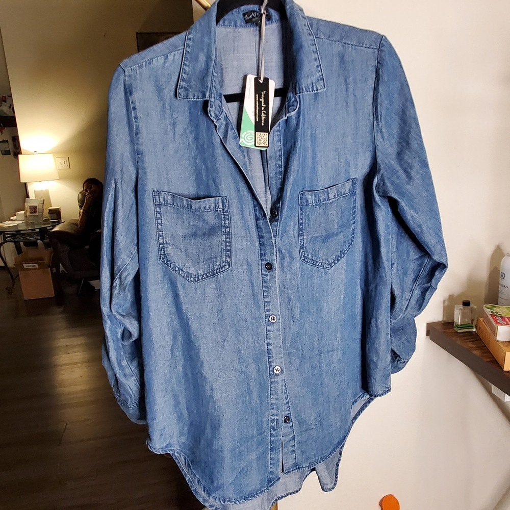 Velvet Heart Light Blue Denim Shirt